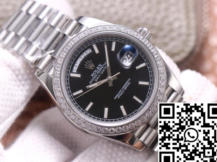 Factory EW Dial Day-Date Rolex M228349RBR-0002 Black 1113